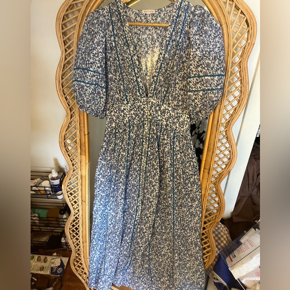 Poupette St. Barth’s Blue Floral Dress - Picture 5 of 10